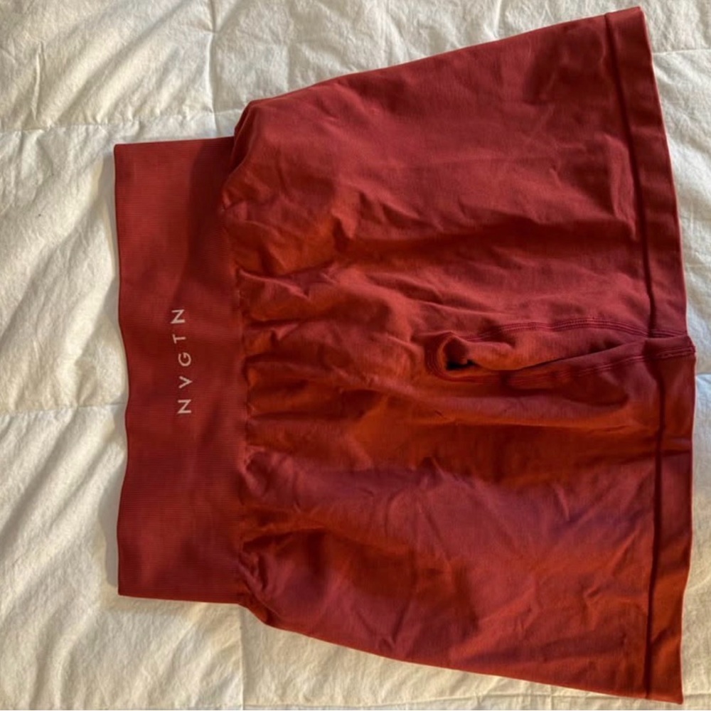 NVGTN Women's Burgundy Mini Skirt